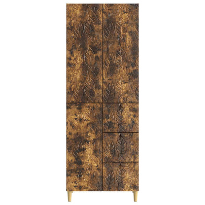 vidaXL 2 pcs Smoked Oak