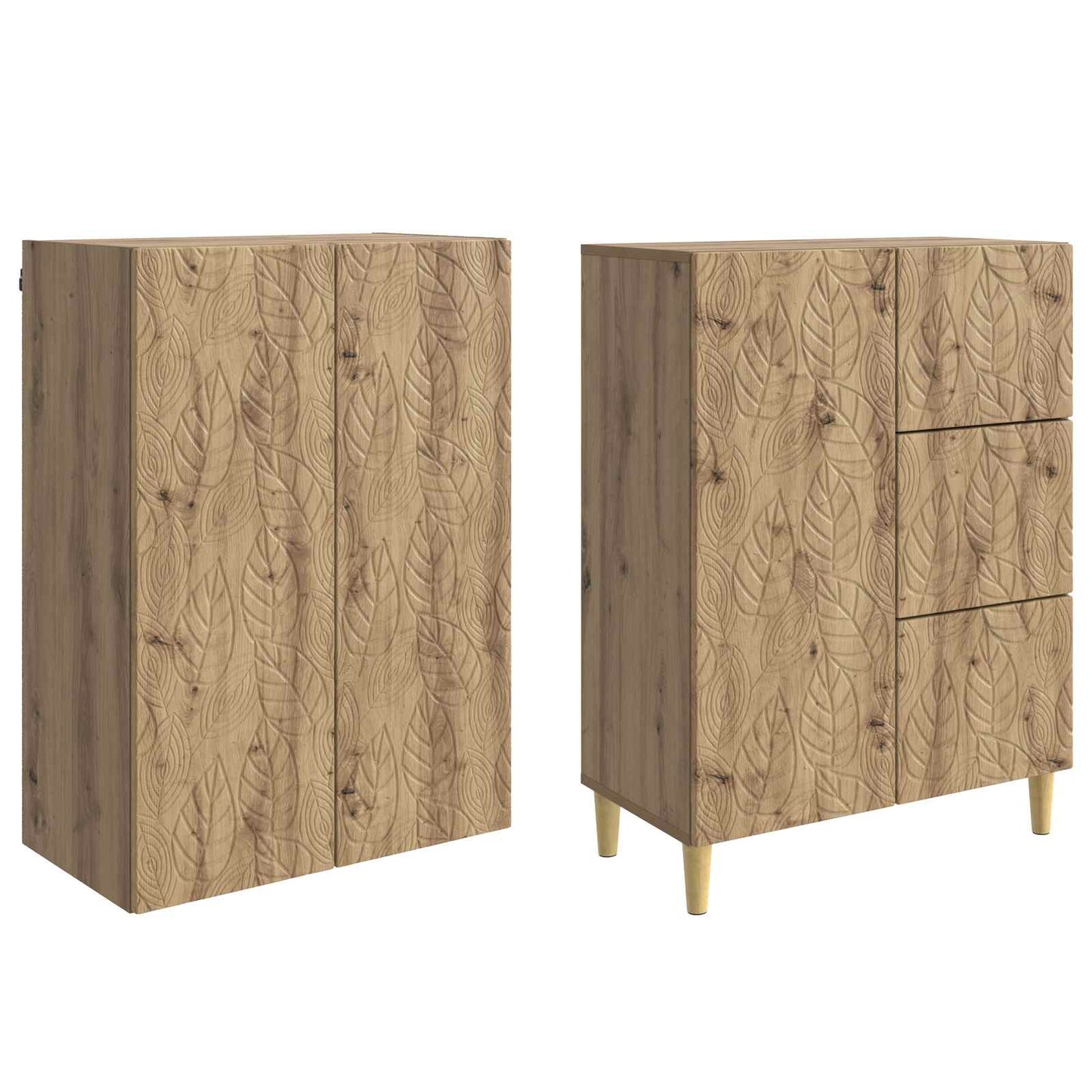 vidaXL 2 pcs Artisan Oak