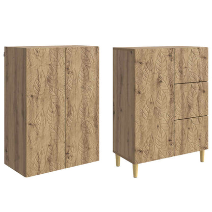 vidaXL 2 pcs Artisan Oak