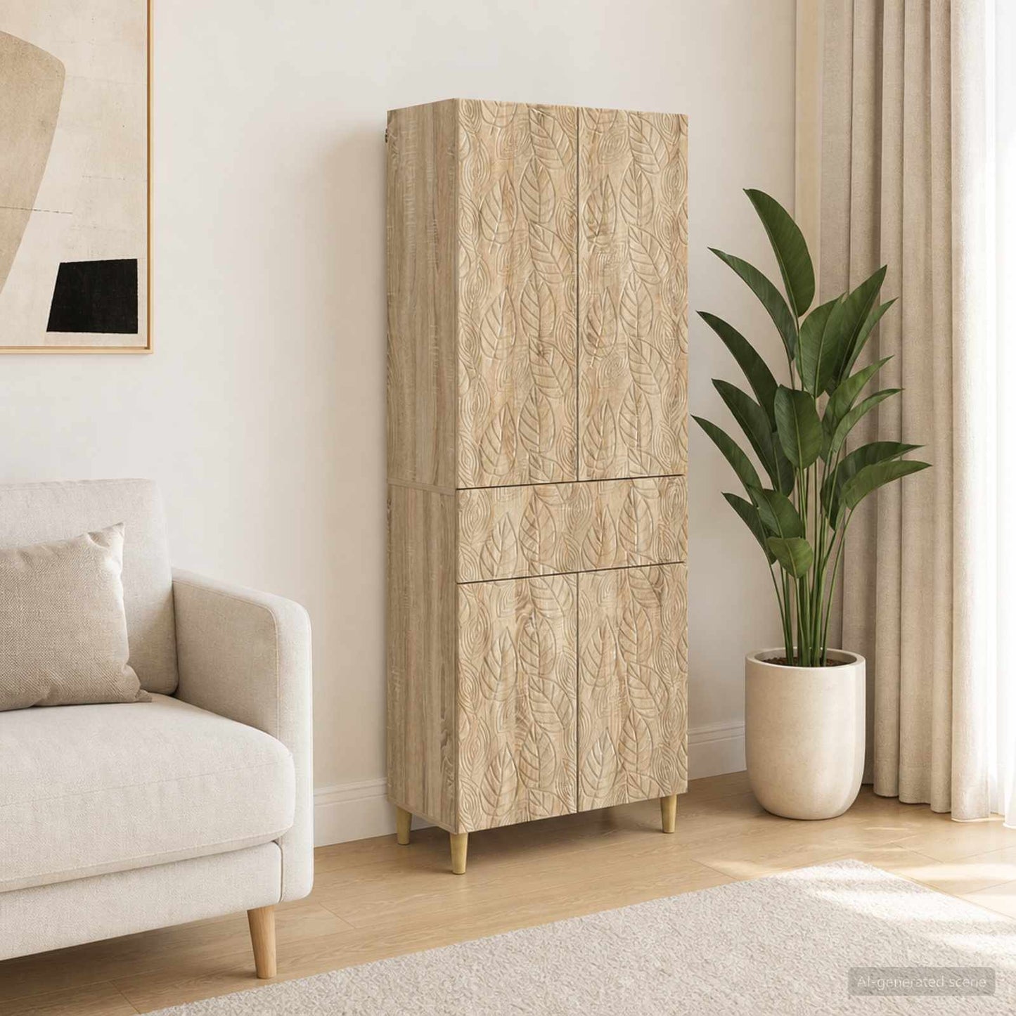 vidaXL Cabinet Set 2 pcs Engineered Wood