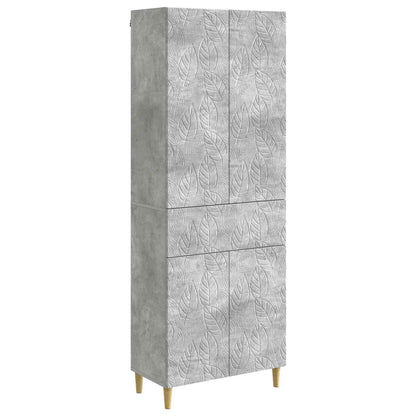 vidaXL Cabinet Set 2 pcs Concrete Grey Engineered Wood