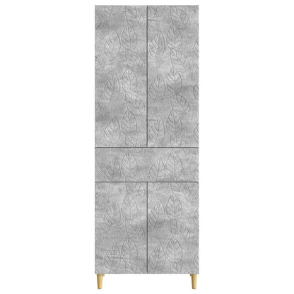 vidaXL Cabinet Set 2 pcs Concrete Grey Engineered Wood