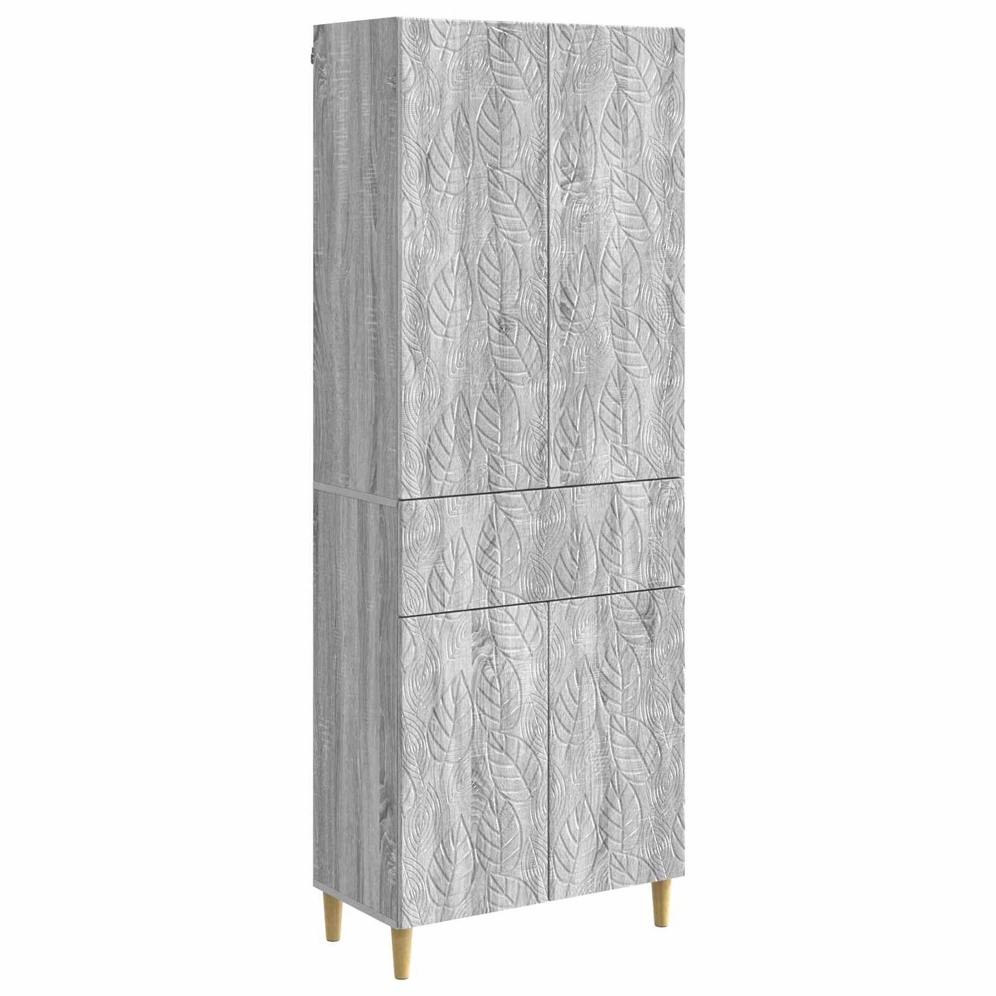vidaXL Cabinet Set 2 pcs Grey Sonoma Engineered Wood