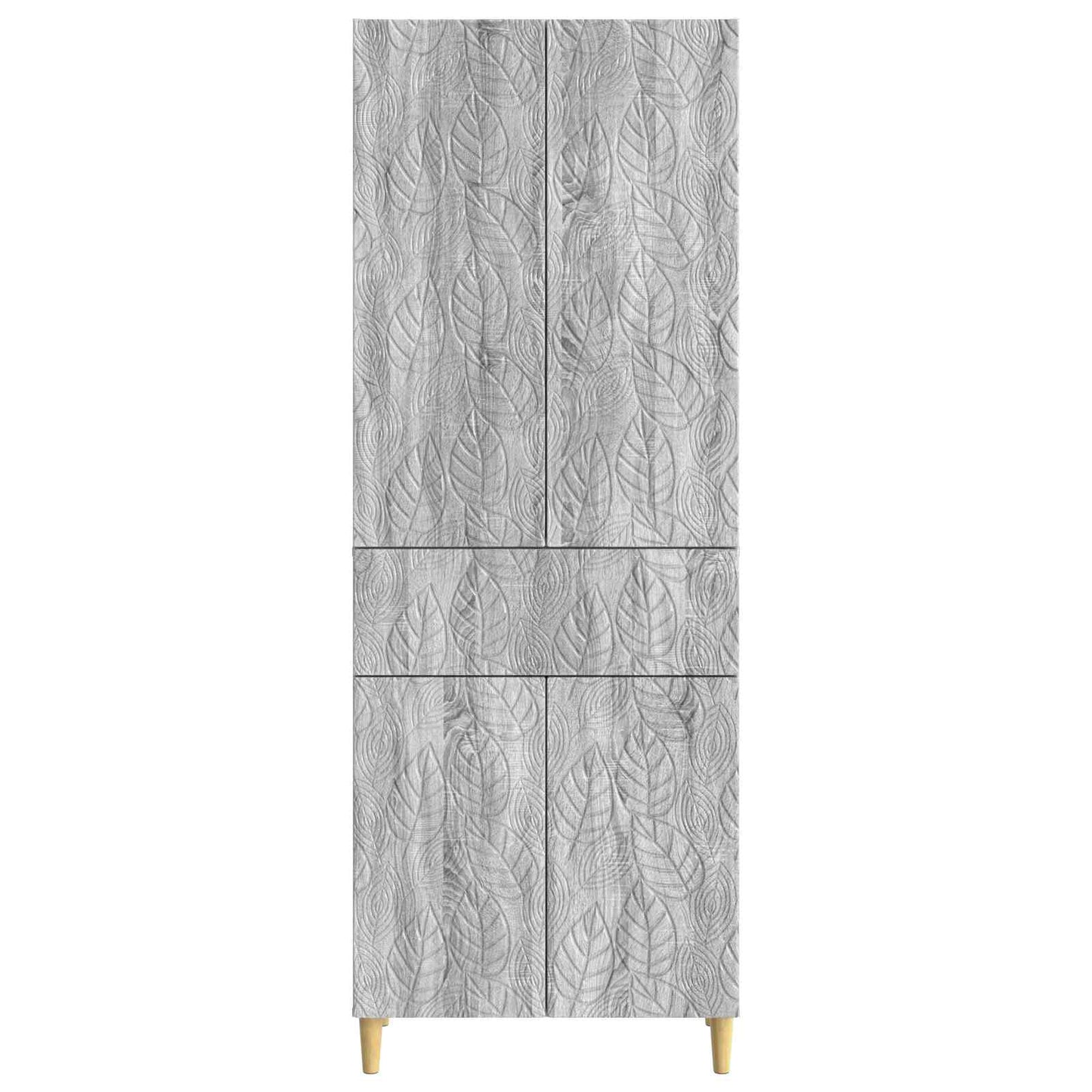 vidaXL Cabinet Set 2 pcs Grey Sonoma Engineered Wood