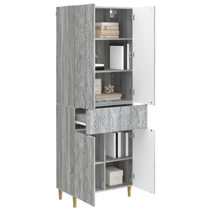 vidaXL Cabinet Set 2 pcs Grey Sonoma Engineered Wood