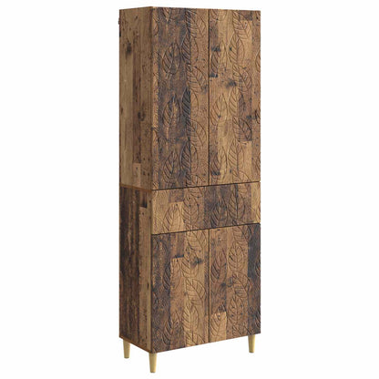 vidaXL Cabinet Set 2 pcs Old Wood Engineered Wood