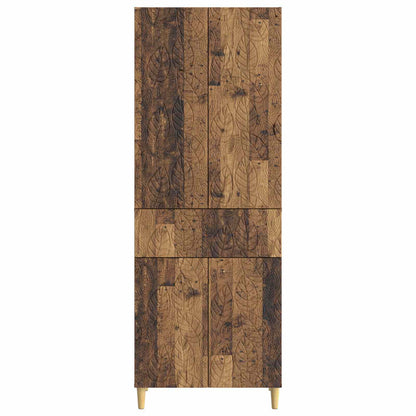 vidaXL Cabinet Set 2 pcs Old Wood Engineered Wood