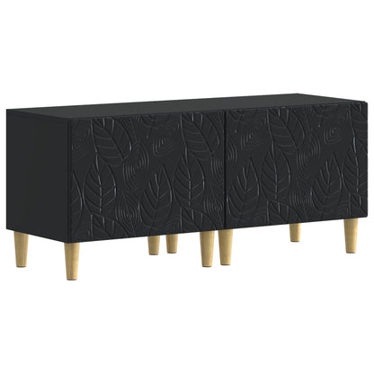vidaXL 5 Piece LED TV Cabinet Black Engineered Wood