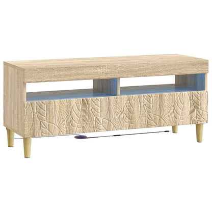 vidaXL 5 Piece LED TV Cabinet Sonoma Oak Engineered Wood