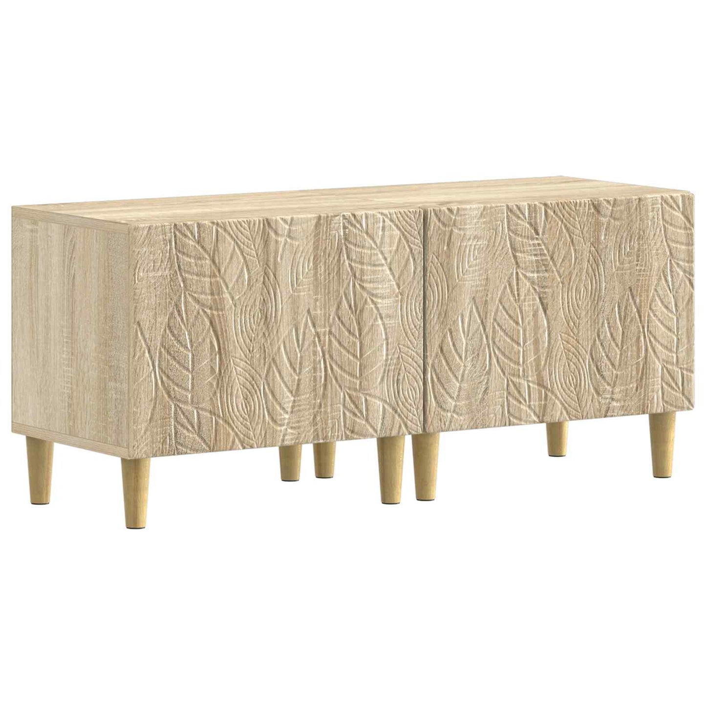 vidaXL 5 Piece LED TV Cabinet Sonoma Oak Engineered Wood