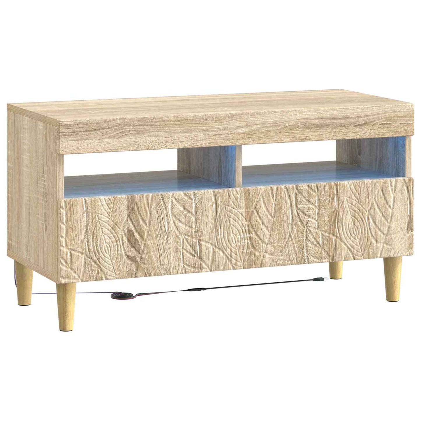 vidaXL 5 Piece LED TV Cabinet Sonoma Oak Engineered Wood