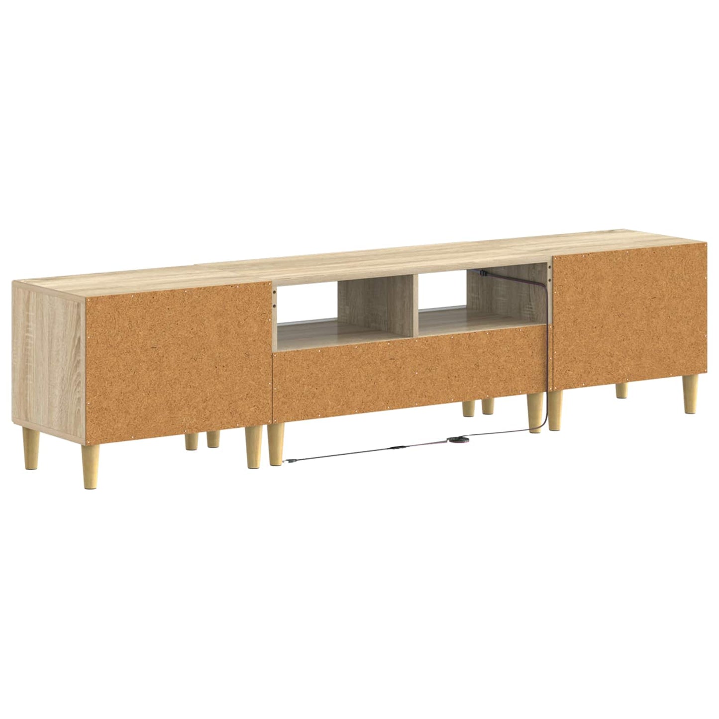 vidaXL 5 Piece LED TV Cabinet Sonoma Oak Engineered Wood