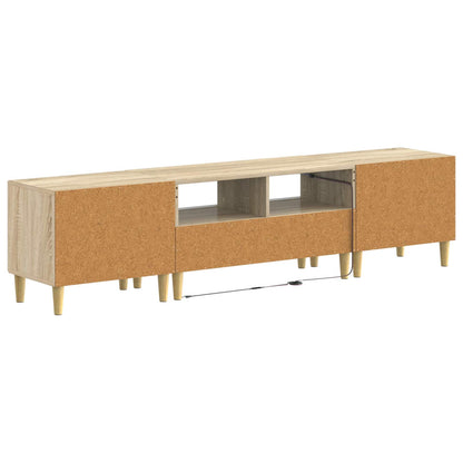 vidaXL 5 Piece LED TV Cabinet Sonoma Oak Engineered Wood
