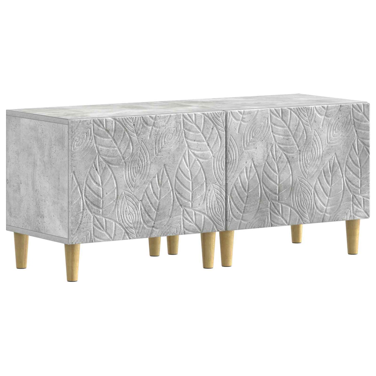 vidaXL 5 Piece LED TV Cabinet Concrete Grey Engineered Wood