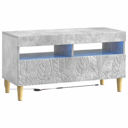vidaXL 5 Piece LED TV Cabinet Concrete Grey Engineered Wood