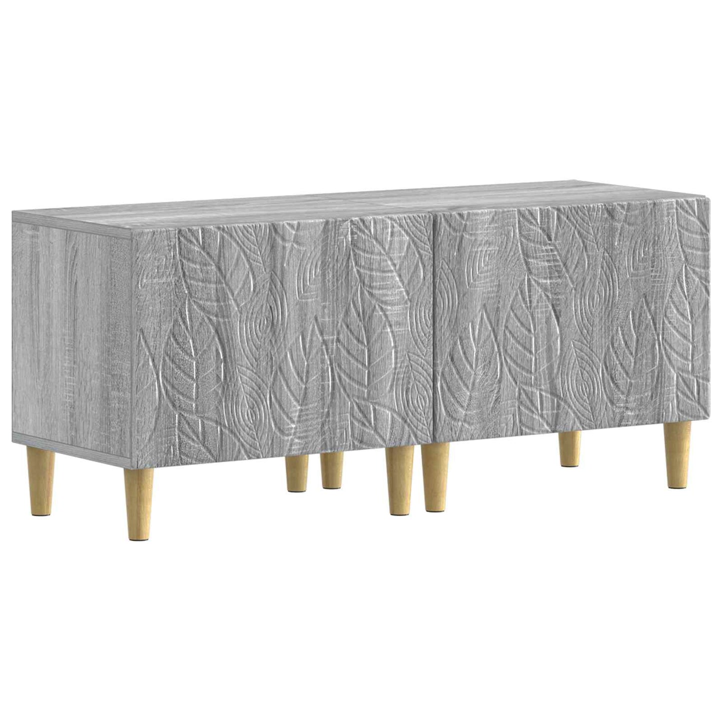 vidaXL 5 Piece LED TV Cabinet Grey Sonoma Engineered Wood