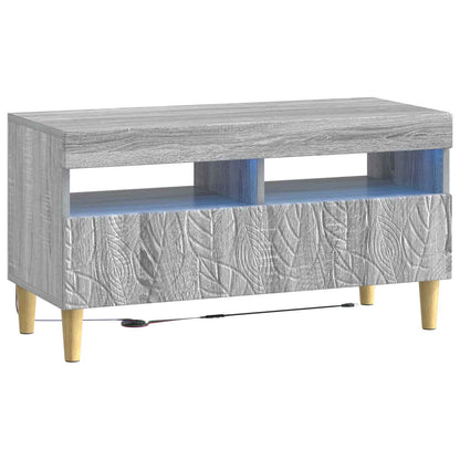vidaXL 5 Piece LED TV Cabinet Grey Sonoma Engineered Wood