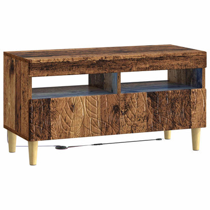 vidaXL 5 Piece LED TV Cabinet Old Wood Engineered Wood