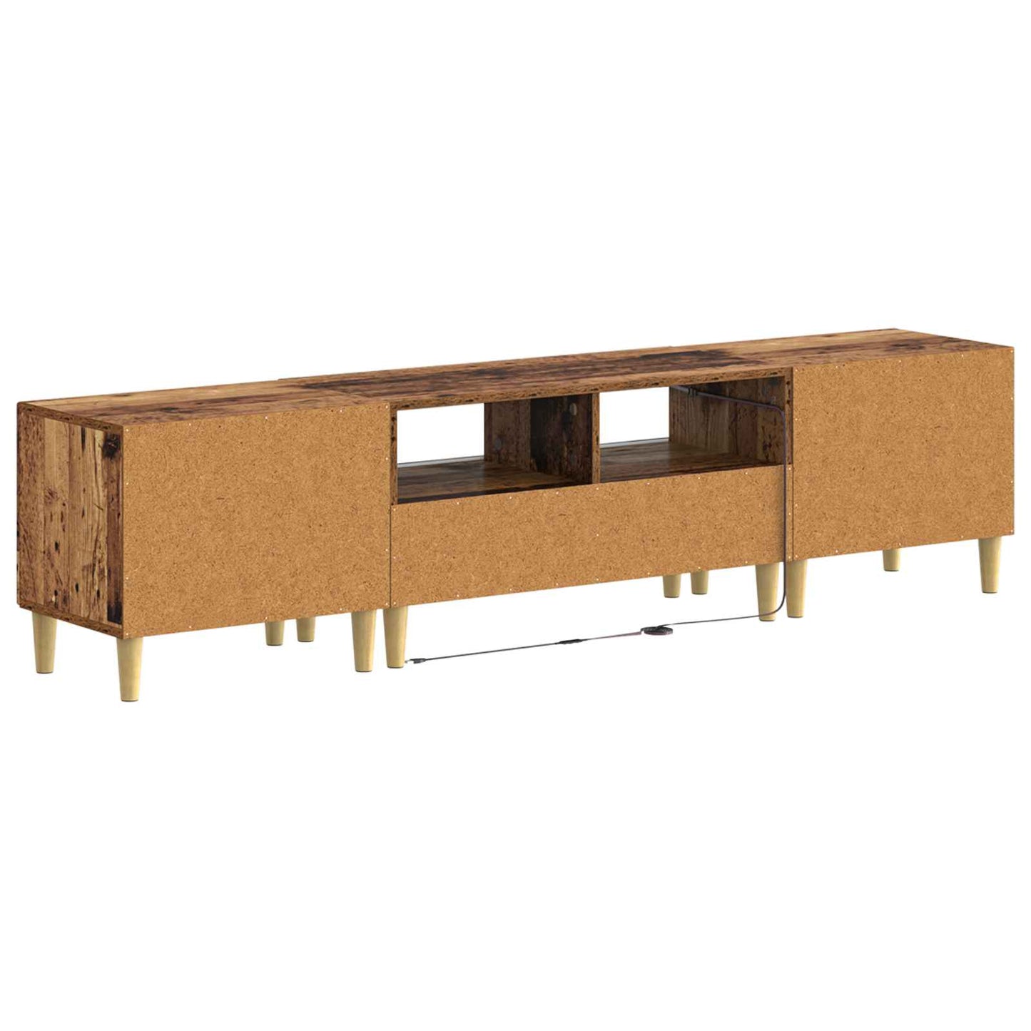 vidaXL 5 Piece LED TV Cabinet Old Wood Engineered Wood