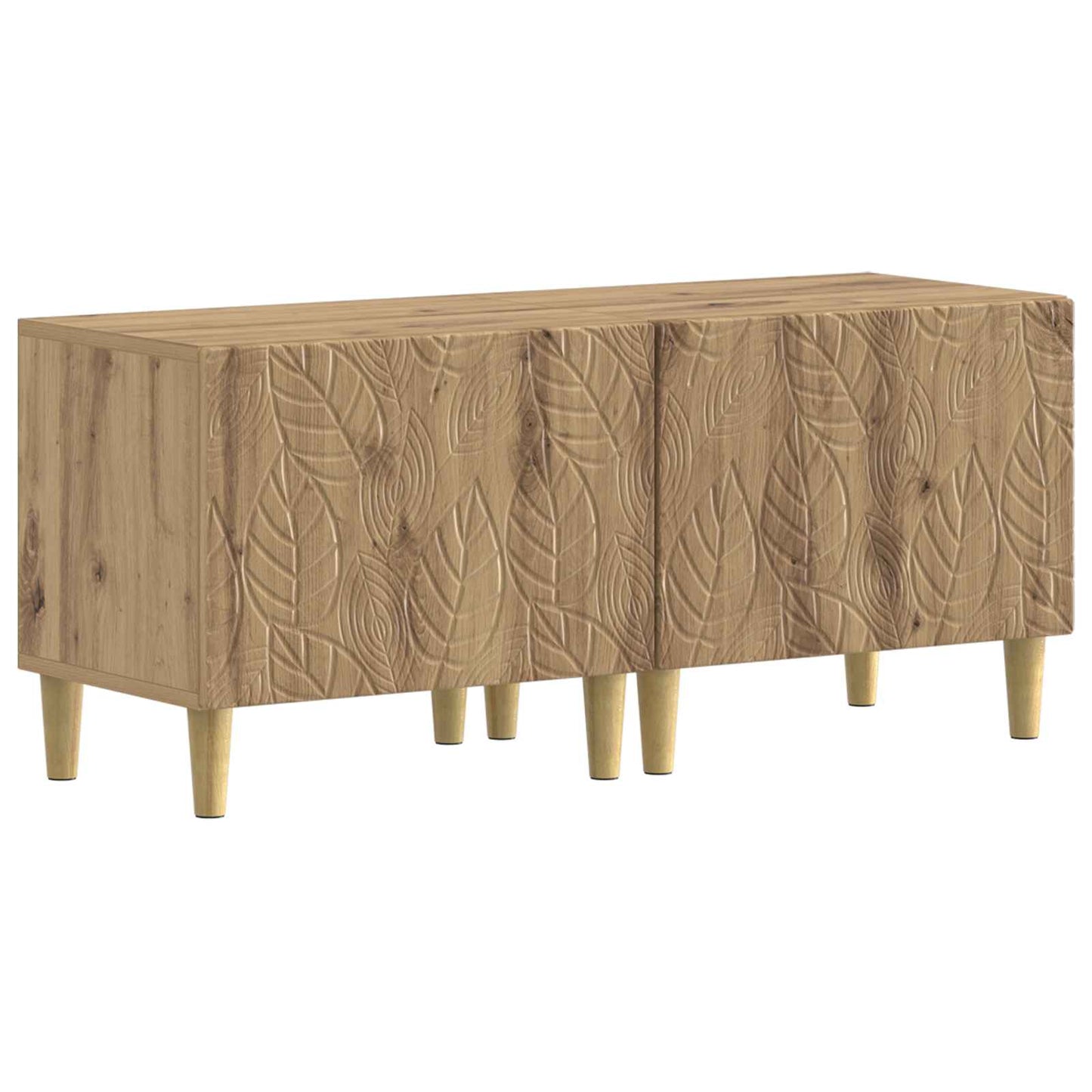vidaXL 5 Piece LED TV Cabinet Artisan Oak Engineered Wood