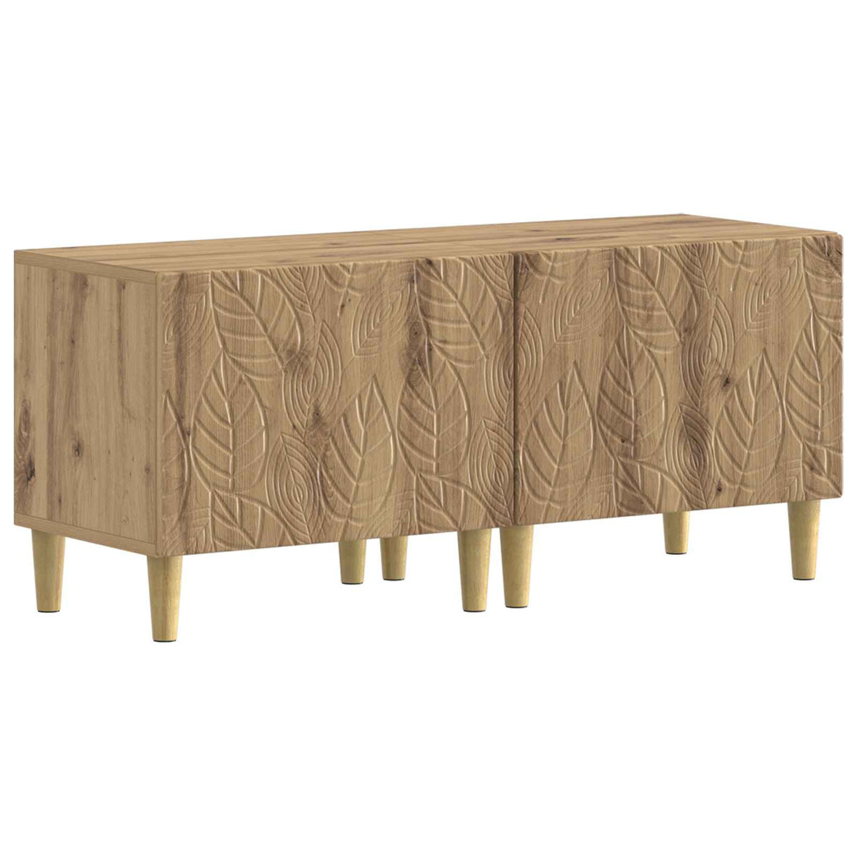 vidaXL 3 Piece LED TV Cabinet DELFT Artisan Oak Engineered Wood