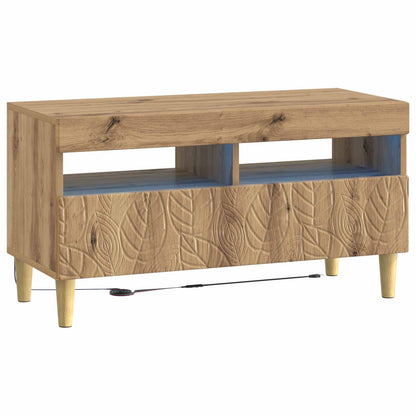 vidaXL 5 Piece LED TV Cabinet Artisan Oak Engineered Wood