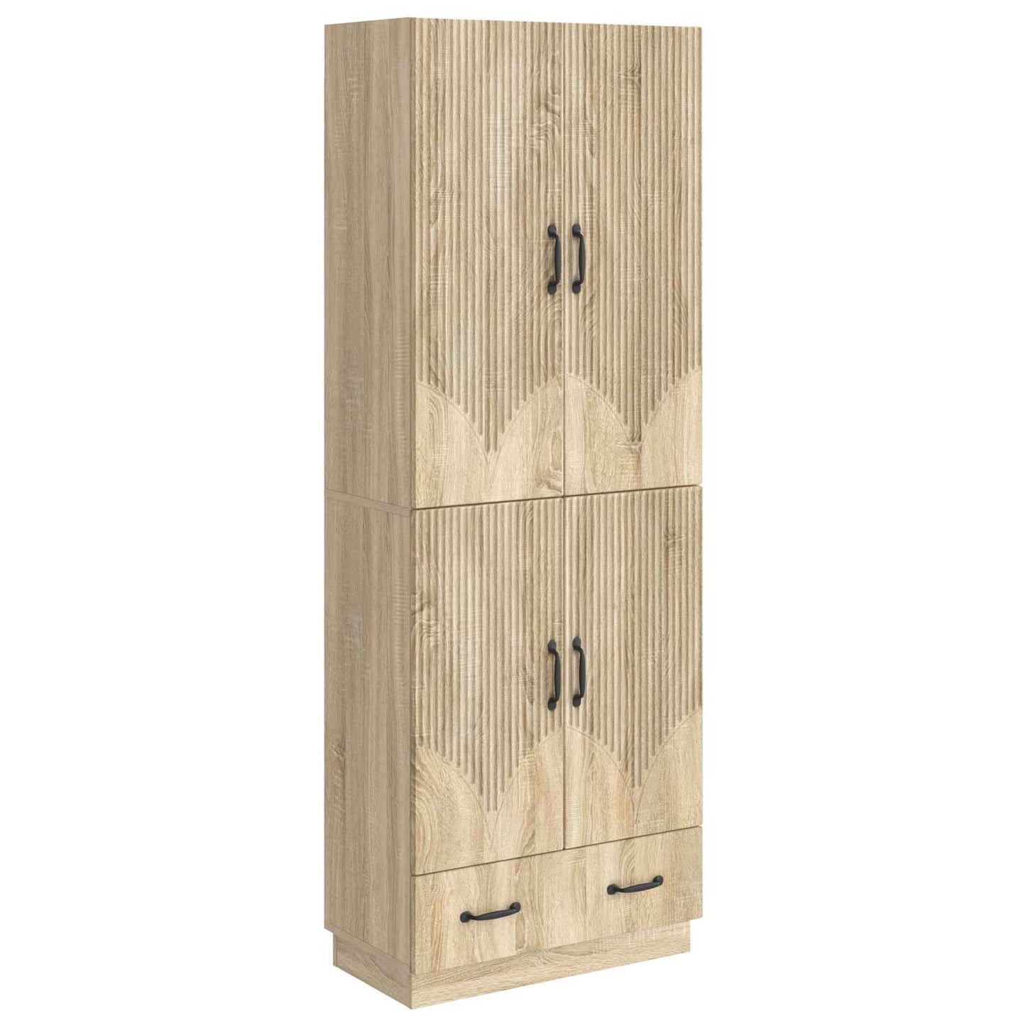 vidaXL Cabinet Set 2 pcs Sonoma Oak Engineered Wood