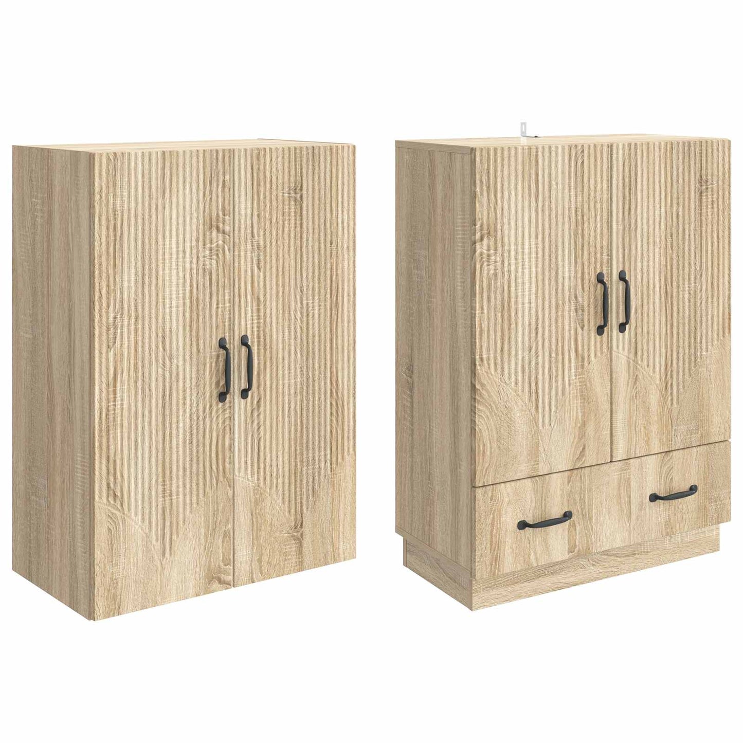 vidaXL Cabinet Set 2 pcs Sonoma Oak Engineered Wood