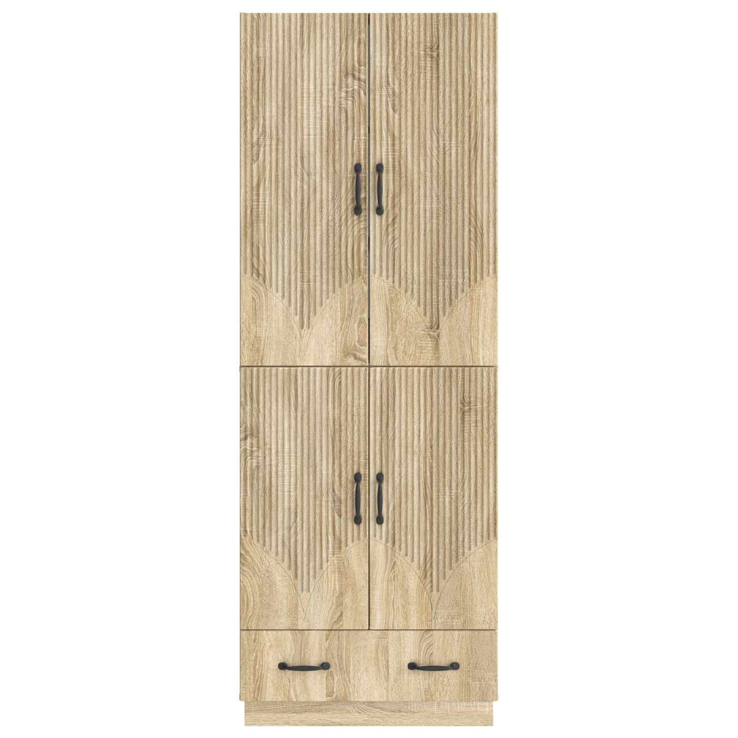 vidaXL Cabinet Set 2 pcs Sonoma Oak Engineered Wood