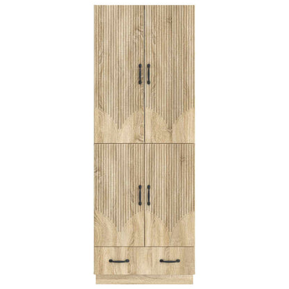 vidaXL Cabinet Set 2 pcs Sonoma Oak Engineered Wood