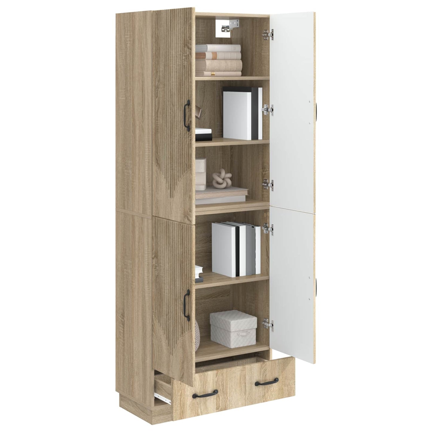 vidaXL Cabinet Set 2 pcs Sonoma Oak Engineered Wood
