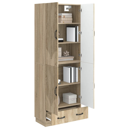 vidaXL Cabinet Set 2 pcs Sonoma Oak Engineered Wood