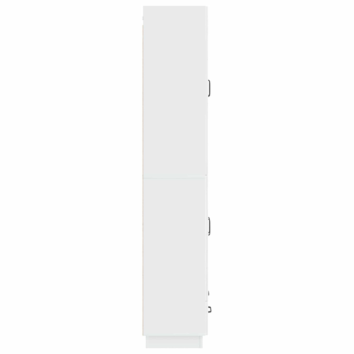 vidaXL Cabinet Set 2 pcs High Gloss White Engineered Wood