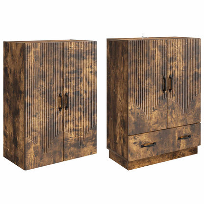 vidaXL Cabinet Set 2 pcs Smoked Oak Engineered Wood