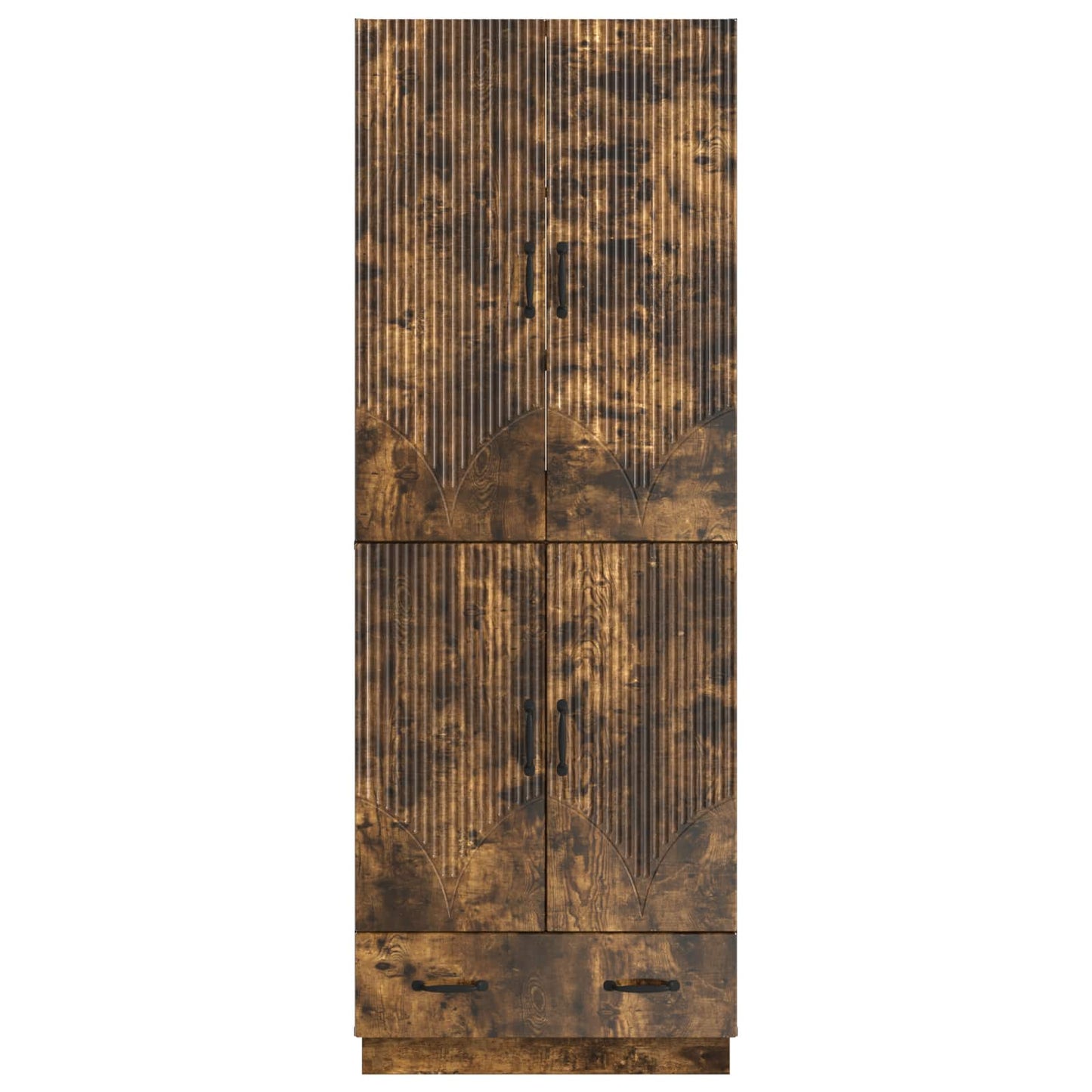 vidaXL Cabinet Set 2 pcs Smoked Oak Engineered Wood