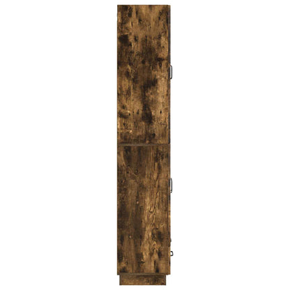 vidaXL Cabinet Set 2 pcs Smoked Oak Engineered Wood