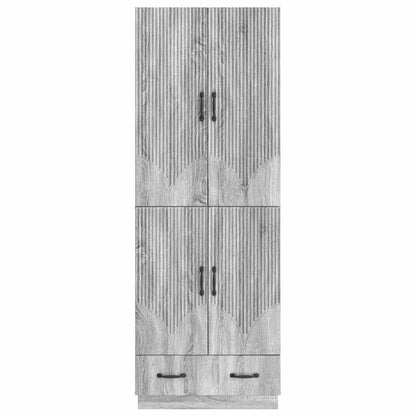 vidaXL Cabinet Set 2 pcs Grey Sonoma Engineered Wood