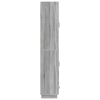vidaXL Cabinet Set 2 pcs Grey Sonoma Engineered Wood