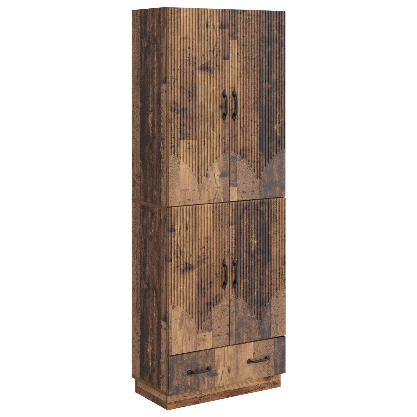 vidaXL Cabinet Set 2 pcs Old Wood Engineered Wood
