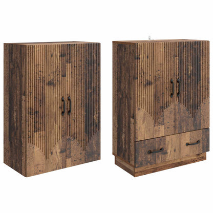 vidaXL Cabinet Set 2 pcs Old Wood Engineered Wood