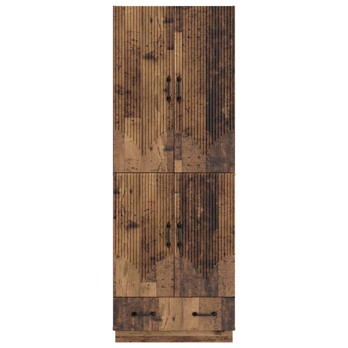 vidaXL Cabinet Set 2 pcs Old Wood Engineered Wood