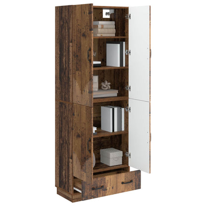 vidaXL Cabinet Set 2 pcs Old Wood Engineered Wood