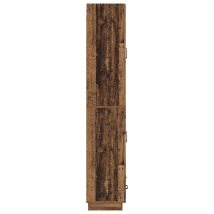 vidaXL Cabinet Set 2 pcs Old Wood Engineered Wood