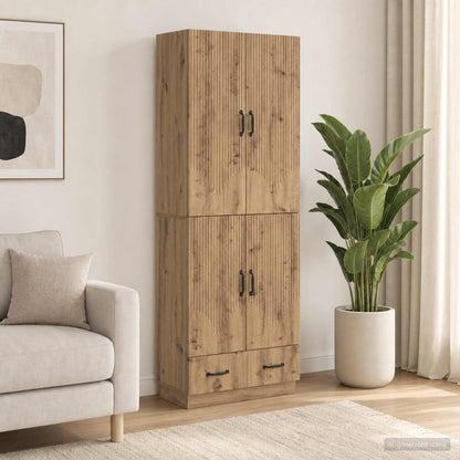 vidaXL Cabinet Set 2 pcs Artisan Oak Engineered Wood