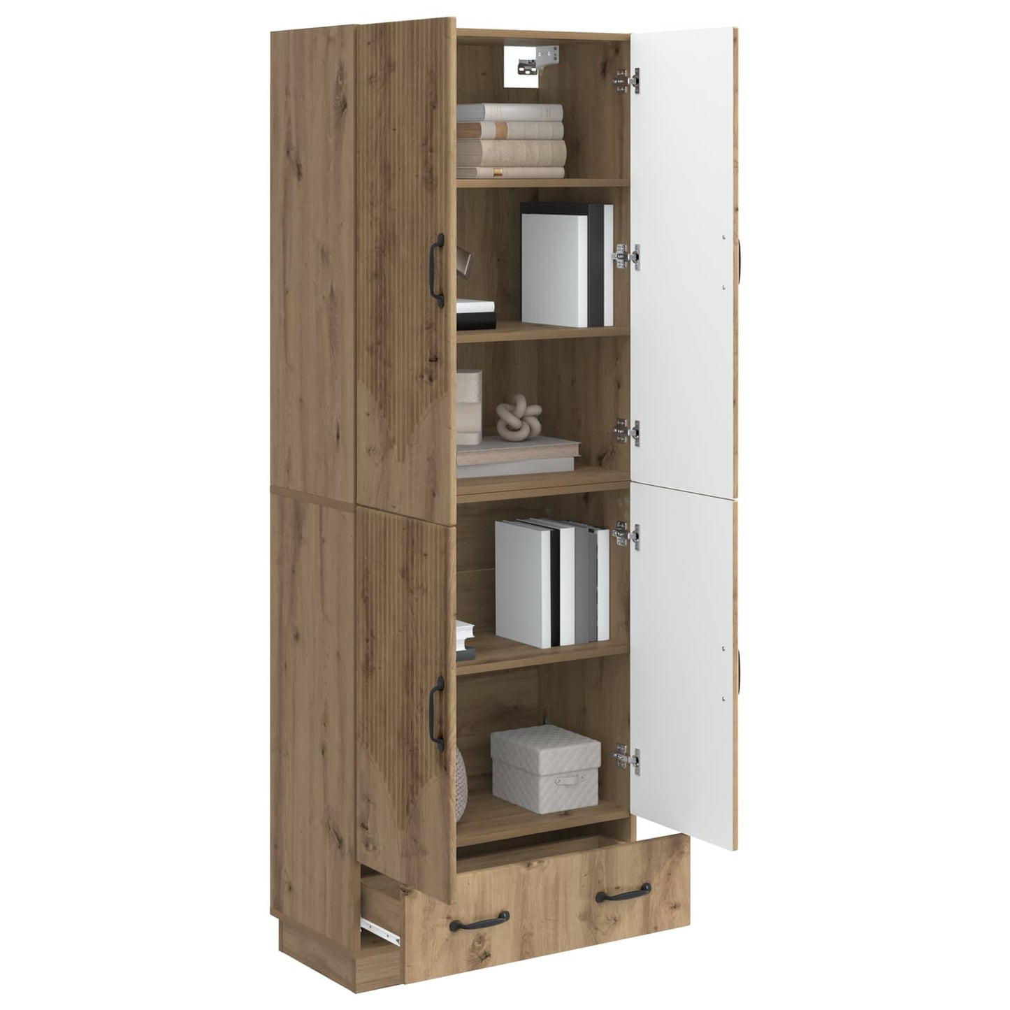 vidaXL Cabinet Set 2 pcs Artisan Oak Engineered Wood