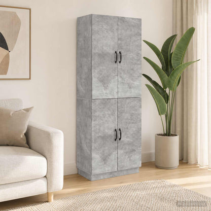 vidaXL Cabinet Set 2 pcs Concrete Grey Engineered Wood