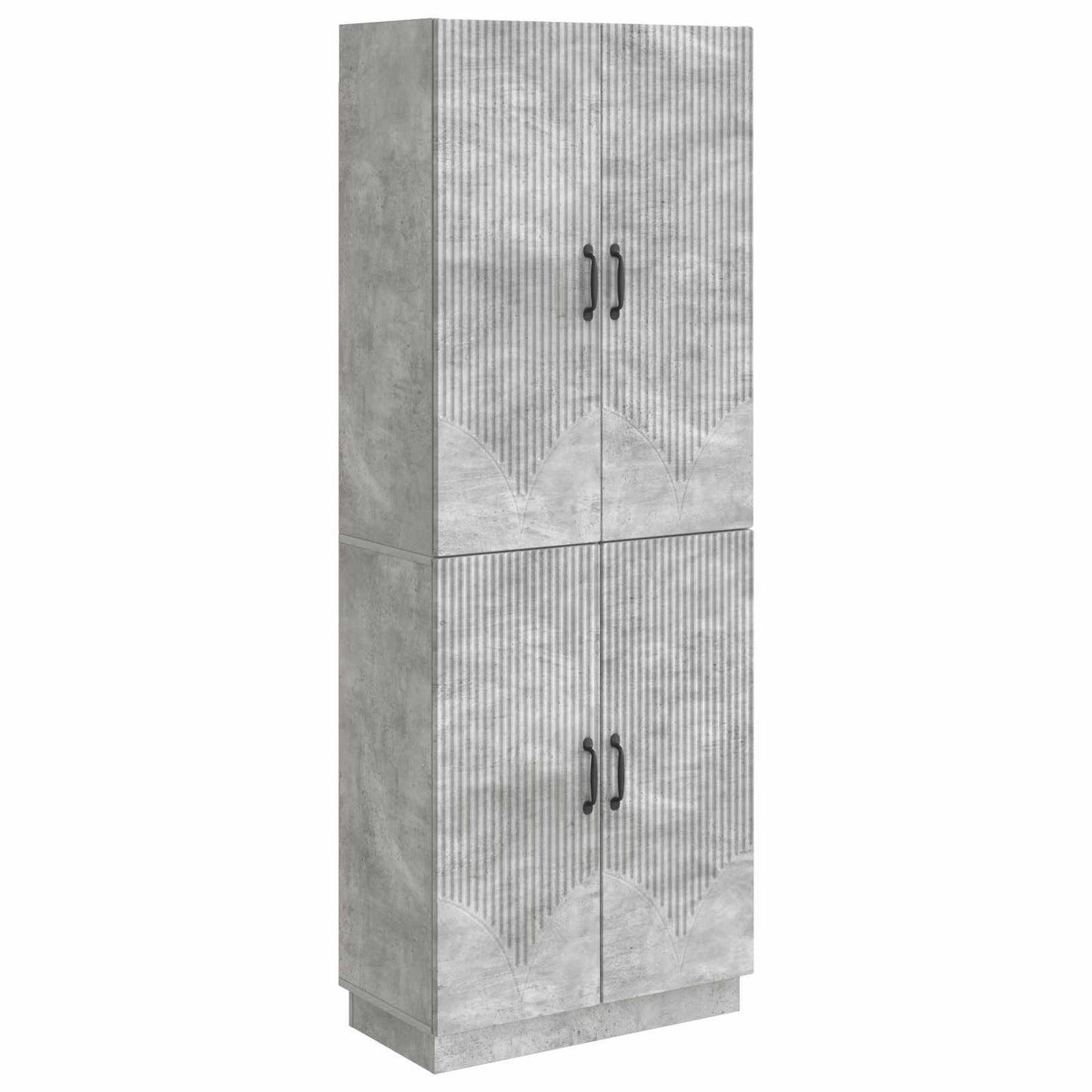 vidaXL Cabinet Set 2 pcs Concrete Grey Engineered Wood