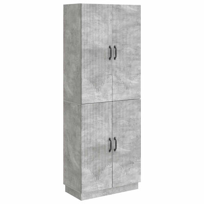 vidaXL Cabinet Set 2 pcs Concrete Grey Engineered Wood