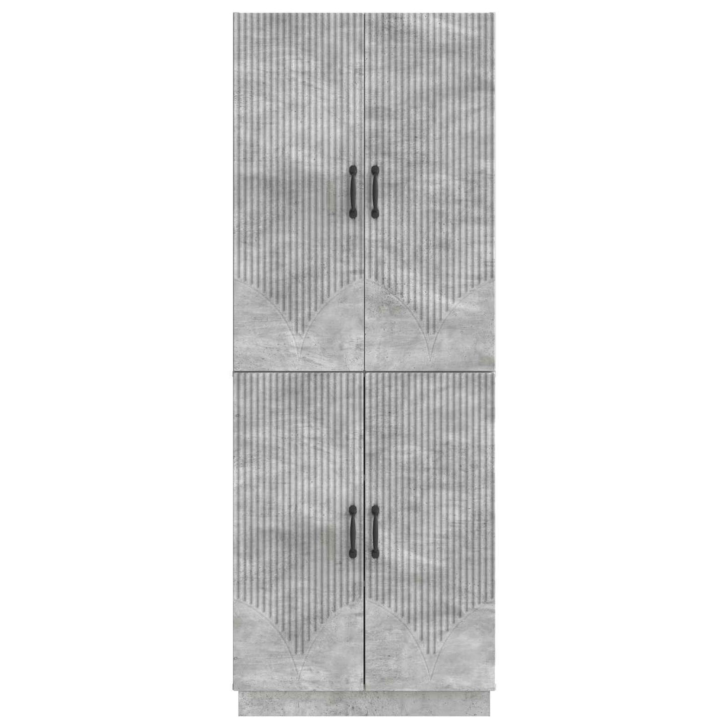 vidaXL Cabinet Set 2 pcs Concrete Grey Engineered Wood