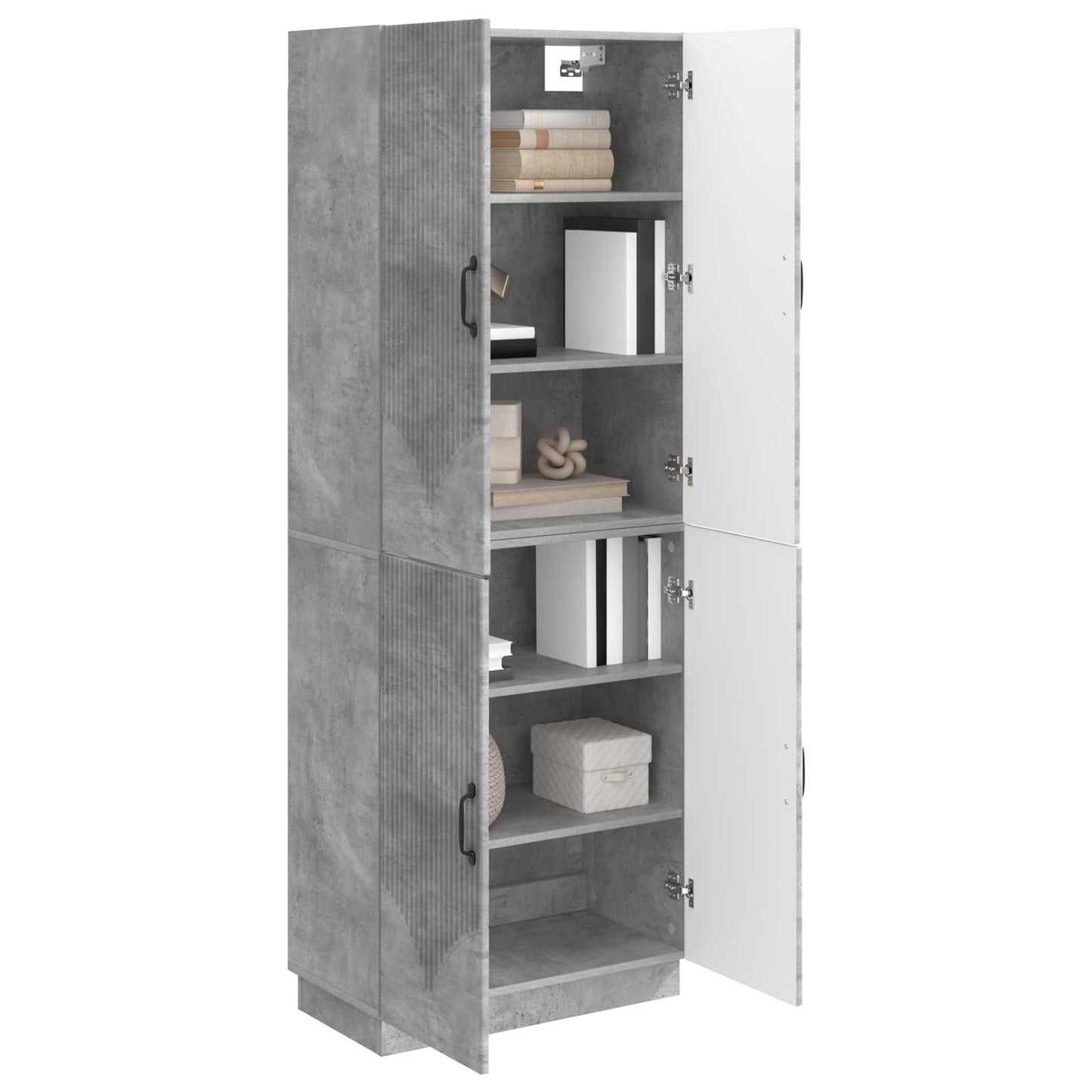 vidaXL Cabinet Set 2 pcs Concrete Grey Engineered Wood